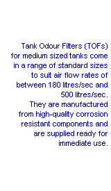 Tank Odour Filter for medium sized tanks